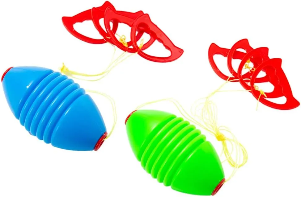 NUOBESTY 2pcs Shuttle Pulling Ball Cute Funny Jumbo Speed Ball 2 Player Garden Beach Game Interaction Toy Outdoor Sports Balls Toy Random Color
