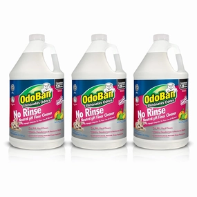OdoBan Pet Solutions No Rinse Neutral pH Floor Cleaner Concentrate, 3 Gallons, Splash O' Citrus Scent