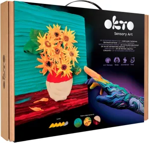 OKTO Oktoclay Sunflowers Foam Paint Set, 10008, Multicolor, One Size