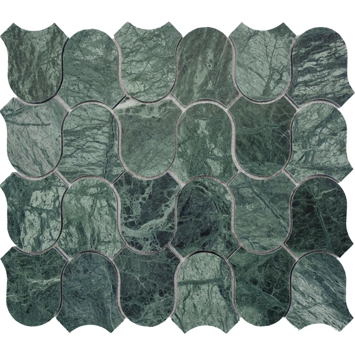 Onda Honed Mosaic Taj Green