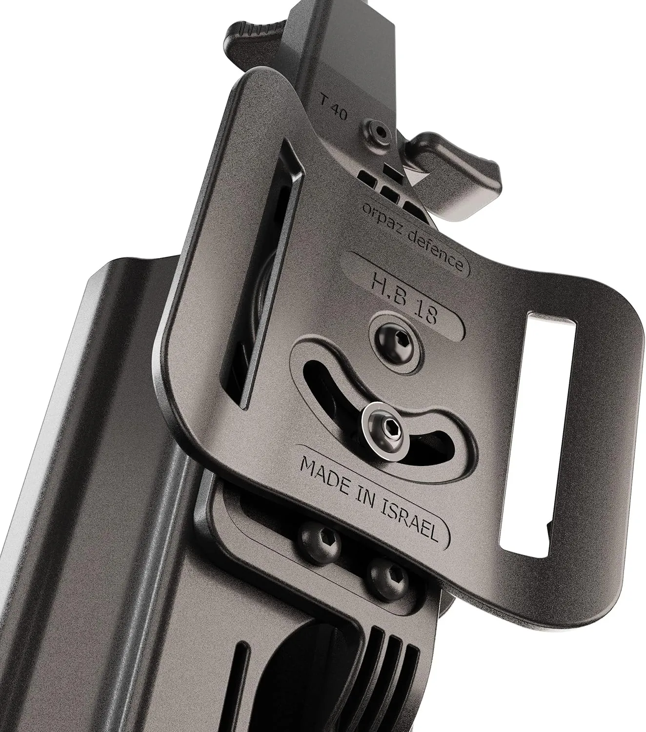 Orpaz T40 Adjustable and Modular Sig P320 Holster Compatible with OWB Sig Sauer P320 Holder with Light/Laser/Sight/Optics - Will Secure Your Handgun with a Tactical Appearance