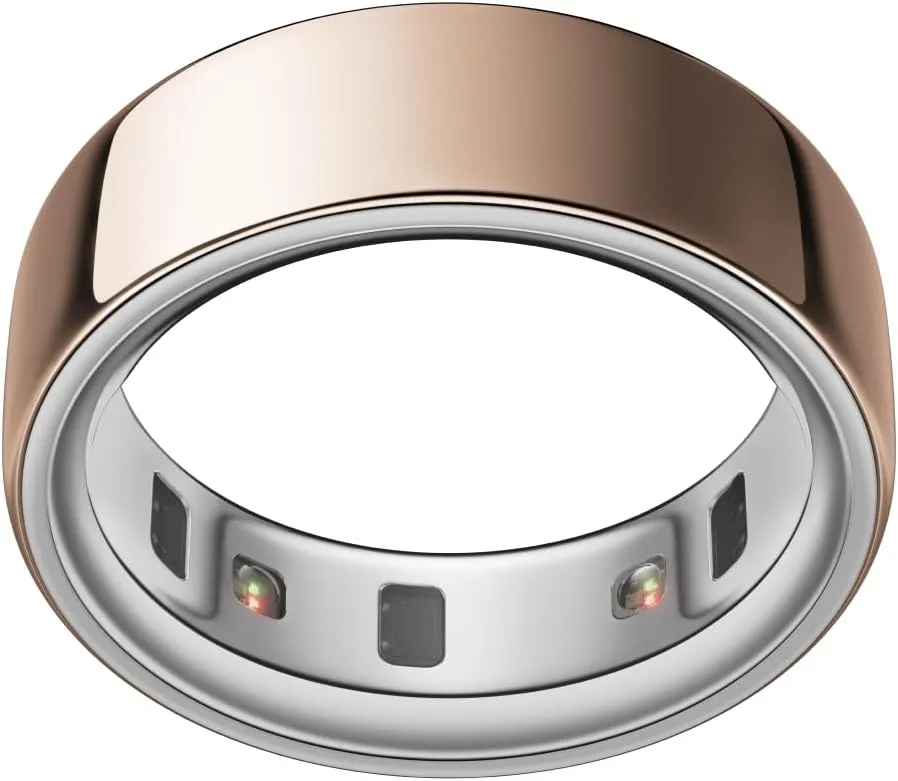 Oura Ring 4 - Rose Gold - Size 12 - Smart Ring - Size First with Oura Ring 4 Sizing Kit - Sleep Tracking Wearable - Heart Rate - Fitness Tracker - Up to 8 Days of Battery Life