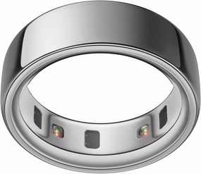 Oura Ring 4 - Silver - Size 8 - Smart Ring - Size First with Oura Ring 4 Sizing Kit - Sleep Tracking Wearable - Heart Rate - Fitness Tracker - Up to 8 Days of Battery Life