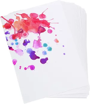 PATIKIL 4"x6" Watercolor Paper Bulk, 500 Sheets Water Color Cotton Paint Paper Cold Press 92lb/250 GSM for Art Painting Artists Drawing Supplies