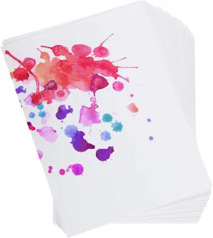 PATIKIL 5"x7" Watercolor Paper Bulk, 300 Sheets Water Color Cotton Paint Paper Cold Press 92lb/250 GSM for Art Painting Artists Drawing Supplies