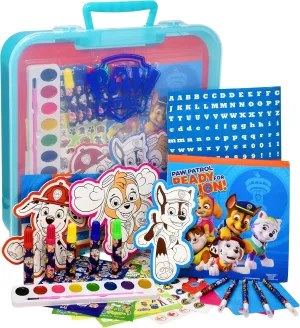 PAW Patrol Coloring and Activity Book Set, Color Mess Free Craft Art Kit for Kids, Includes Drawing Pad, Markers, Stickers