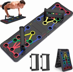 Pectoral abdominal muscle auxiliary training bracket home push-ups fitness equipment indoor convenient folding push-up plate