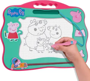 Peppa Pig Travel Magnetic Scribbler, Preschool Toy, Creative Mess-Free Play, Travel Toy for car, Plane, Gift for 3-5 Year Old