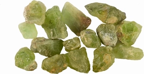 Peridot Rough Crystals 1/2" 1 Ounce Bag AAA Grade Pakistan Raw Rock Mineral Specimen Geology Sample Lapidary Rough Collectible Stone
