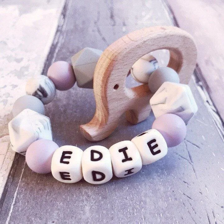 Personalised Elephant Teether