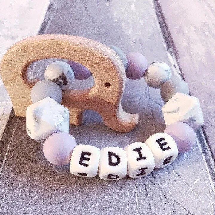 Personalised Elephant Teether