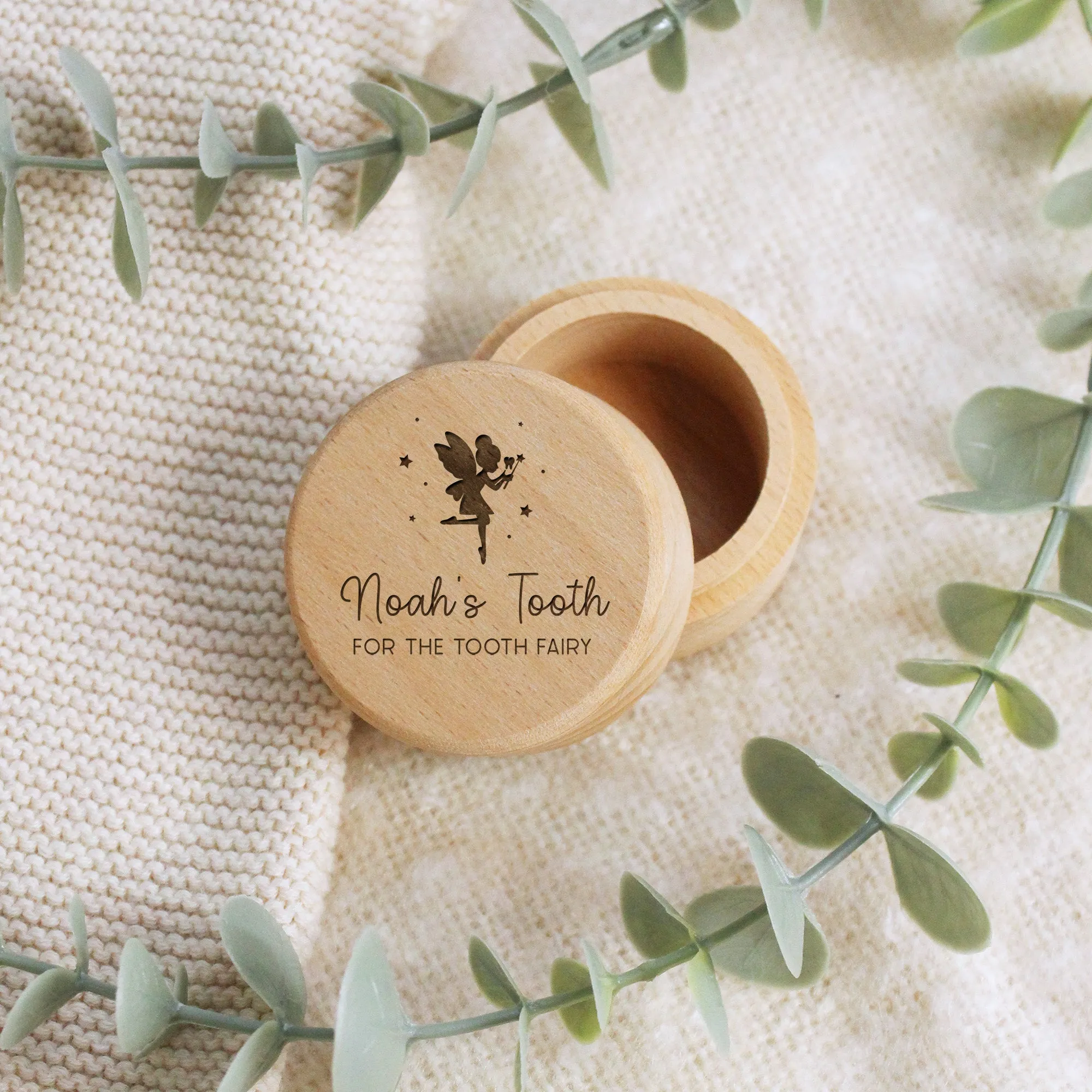 Personalised Wooden Tooth Fairy Box