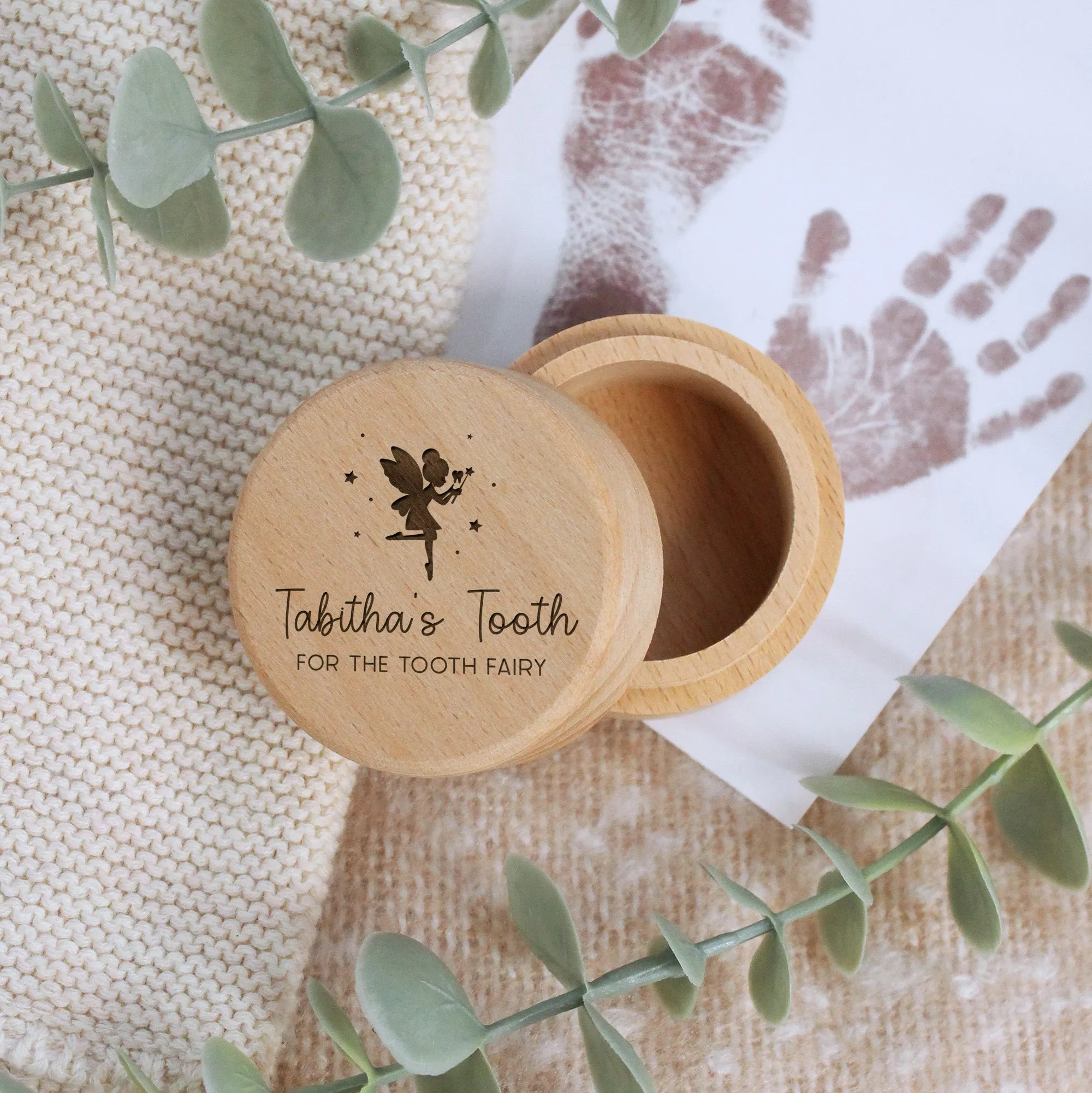 Personalised Wooden Tooth Fairy Box