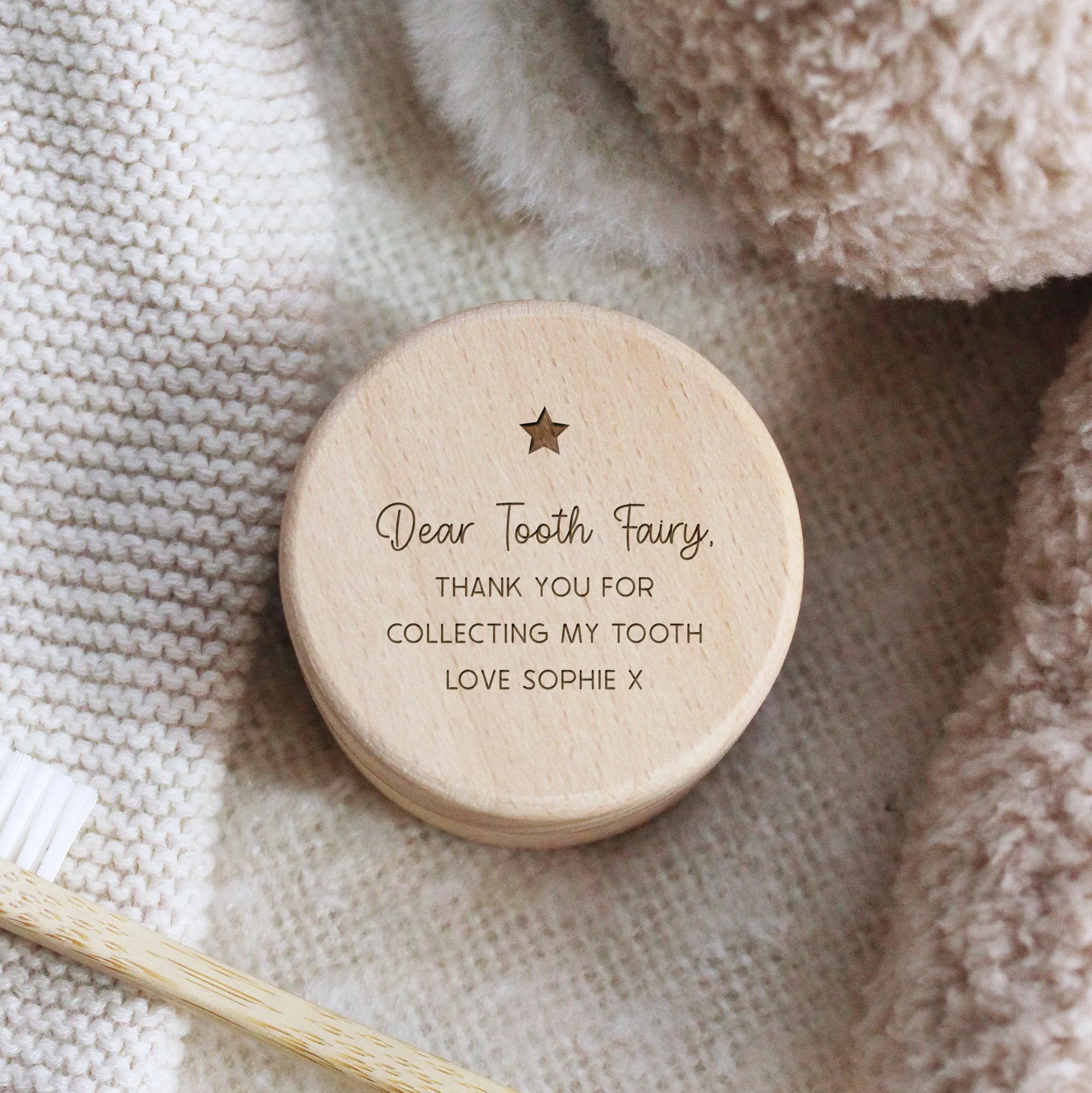 Personalised Wooden Tooth Fairy Box