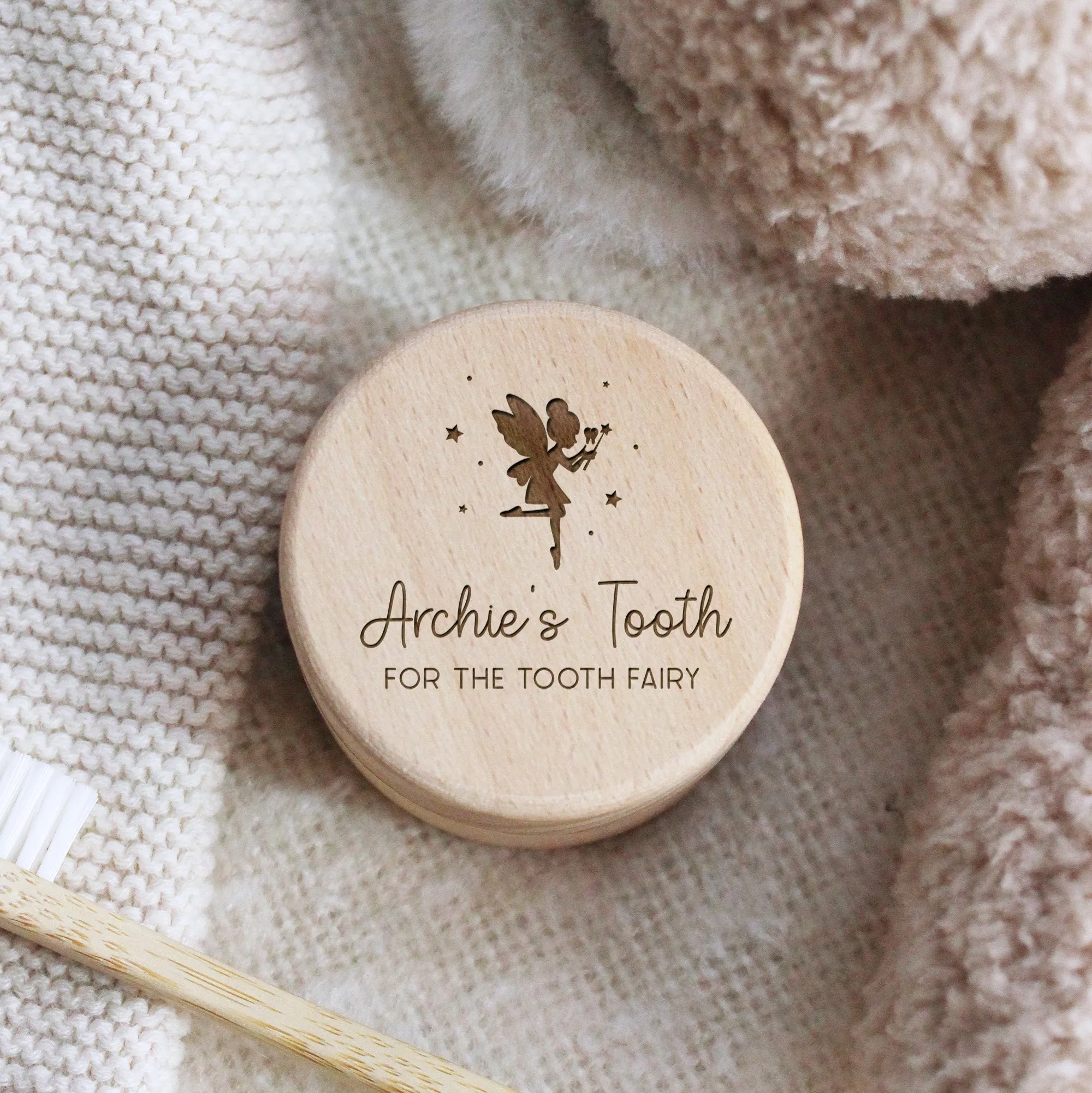 Personalised Wooden Tooth Fairy Box