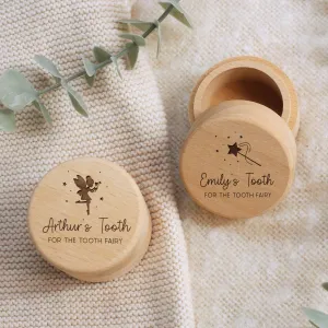 Personalised Wooden Tooth Fairy Box