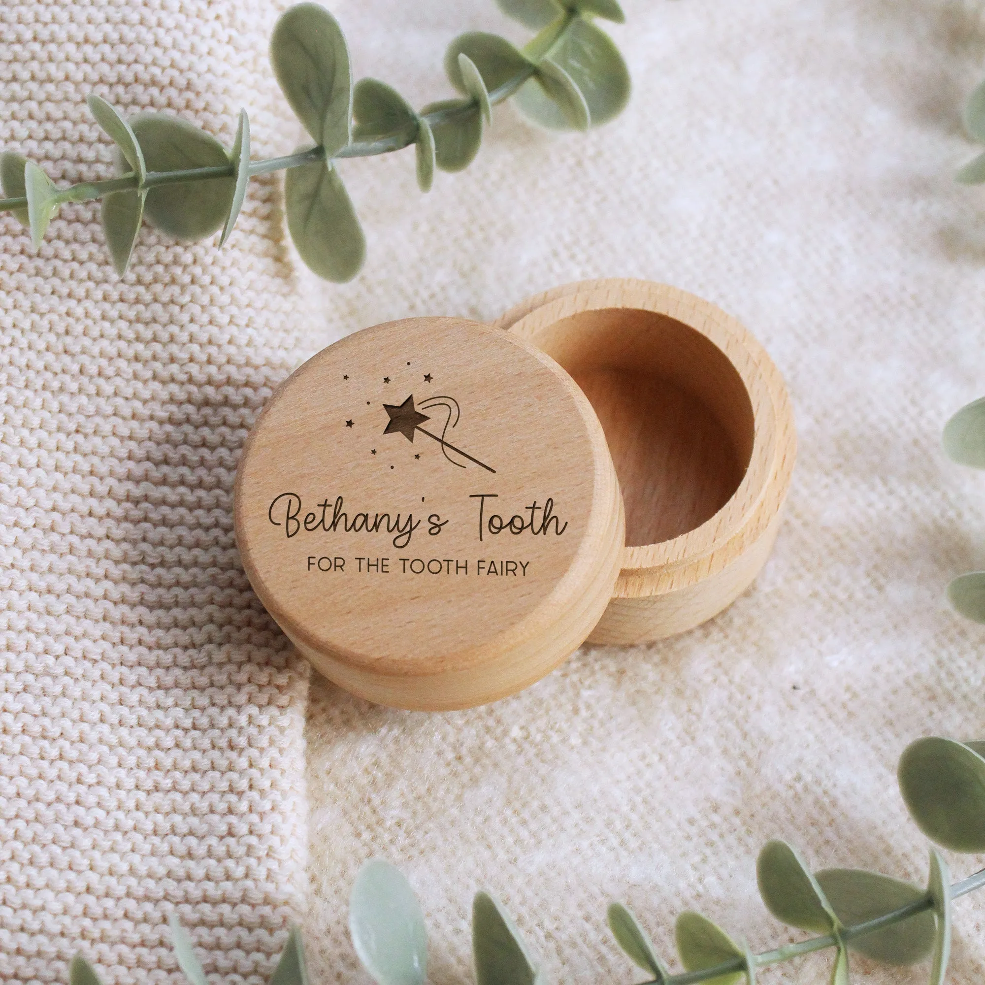 Personalised Wooden Tooth Fairy Box