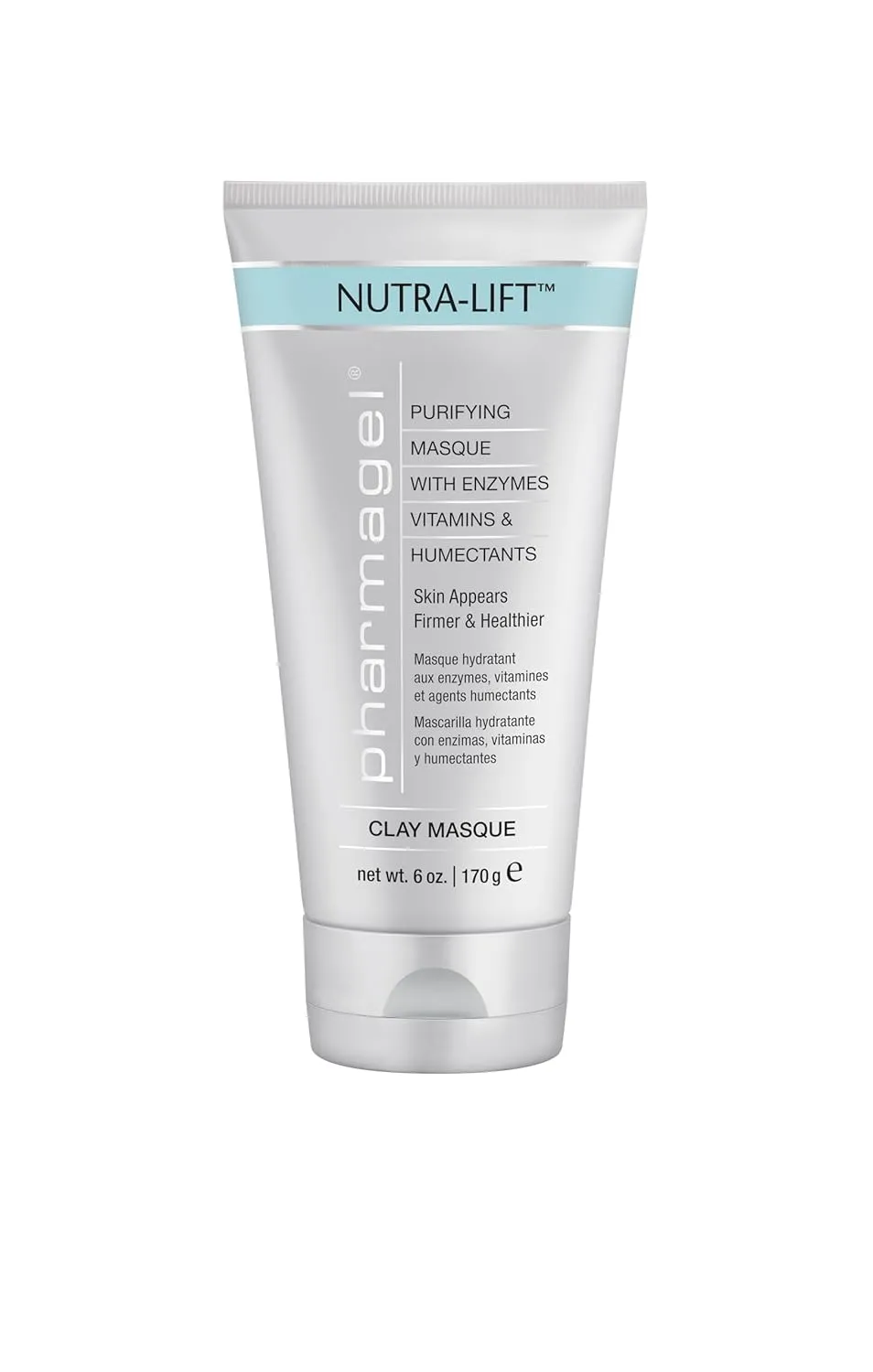 Pharmagel Nutra-Lift Facial Masque | Hydrating, Lifting, and Radiating Clay Mask | Facial Moisturizer - 6 oz.