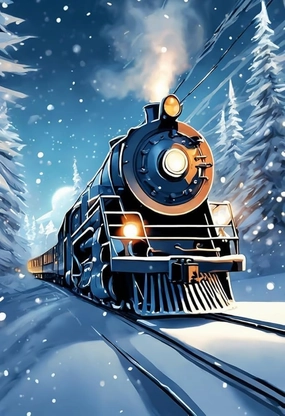 Polar Express Adventure Wooden Jigsaw Puzzle for Adult Challenge Educational Fun Family Games Home Kitchen Decoration Family Activity Gifts 500 Piece