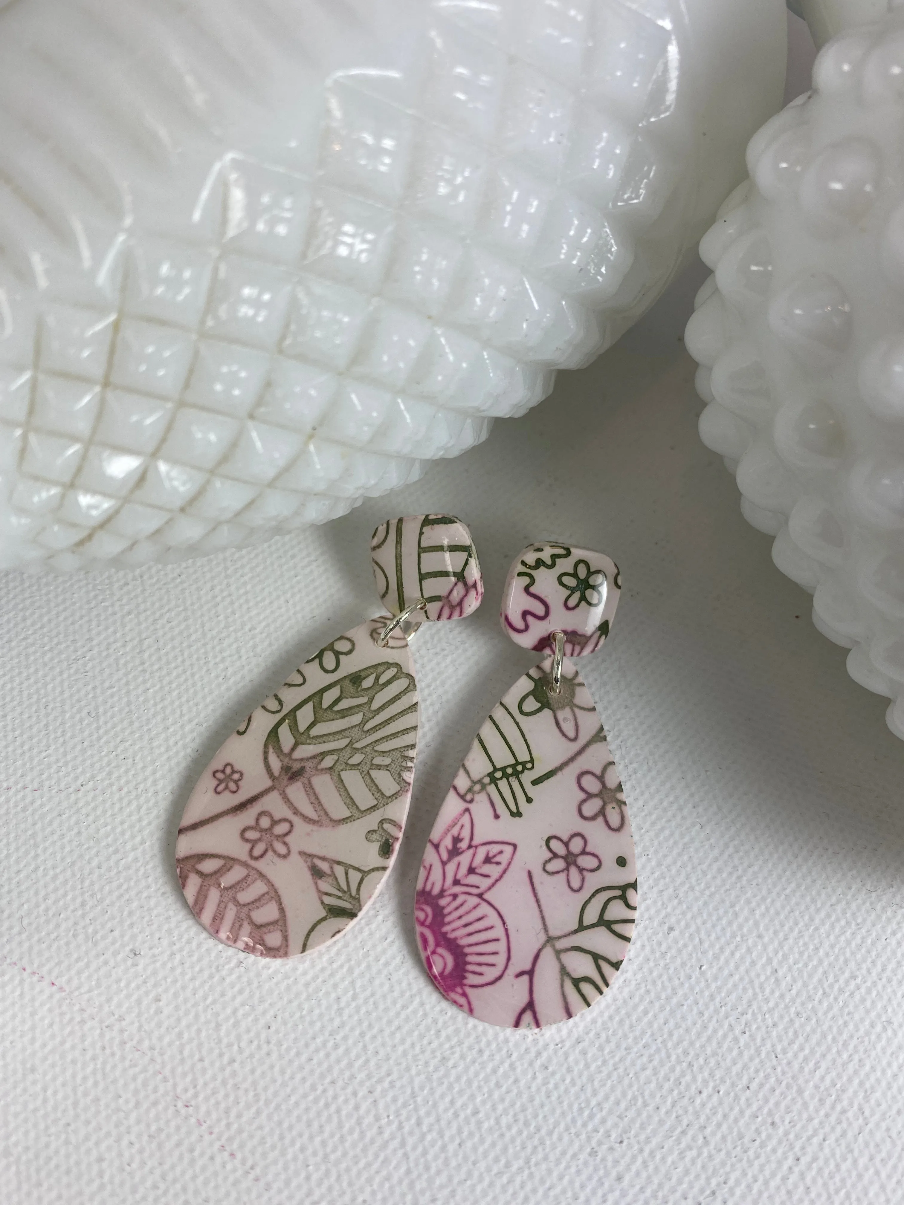 Polymer clay earrings