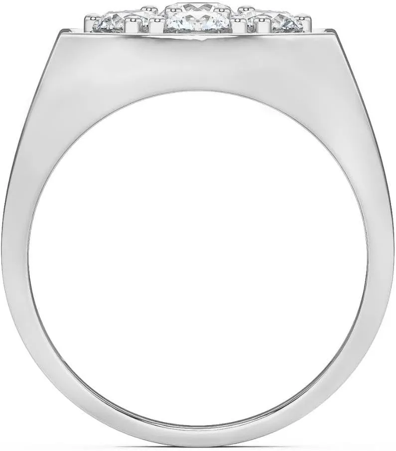 Pompeii 2Ct Diamond Men's Wedding Ring Anniversary Band in White, Yellow, or Rose Gold