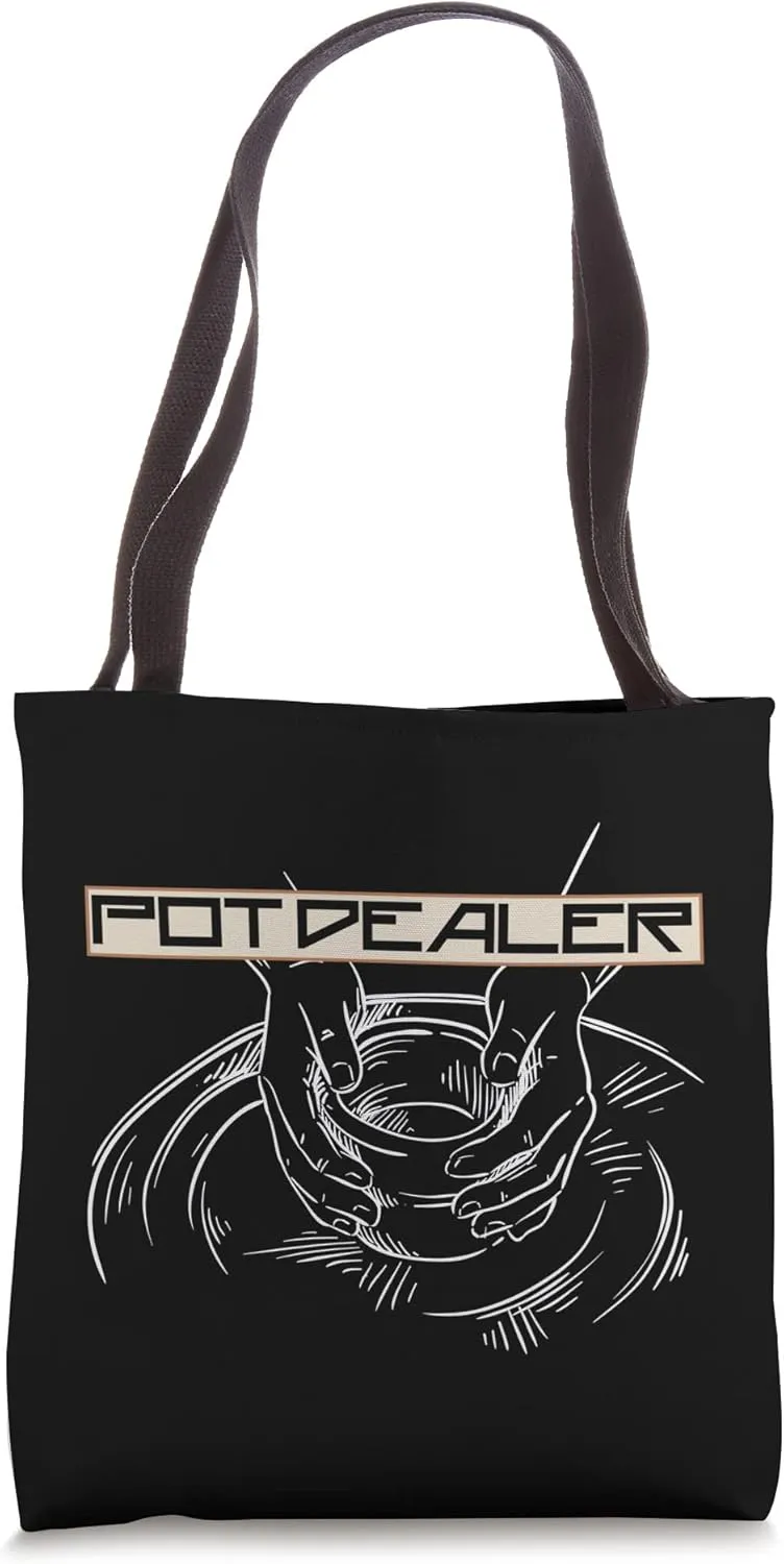 Pot Dealer Ceramic Pottery Earthenware Craft Carvings Tote Bag