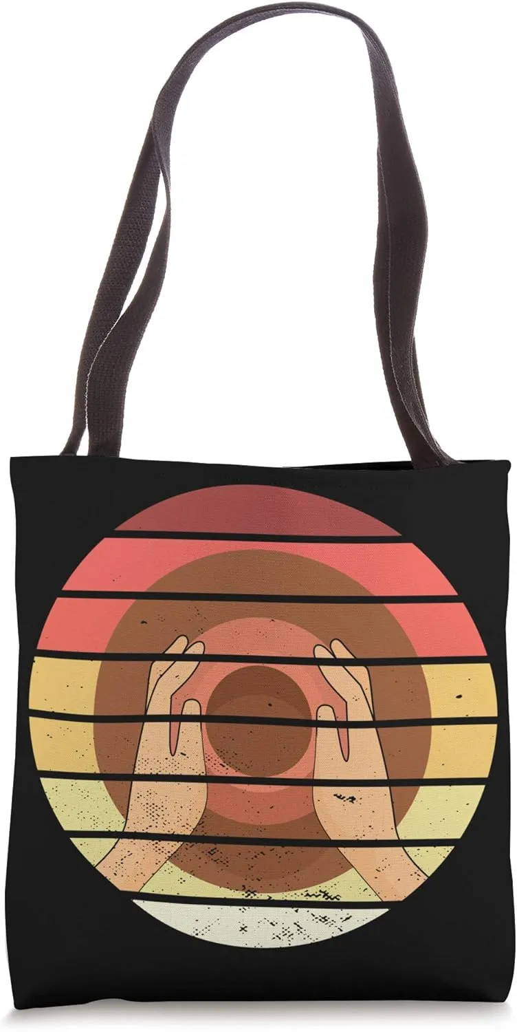 Pot Vintage Retro Pottery Ceramist Handmade Clay Gift Tote Bag