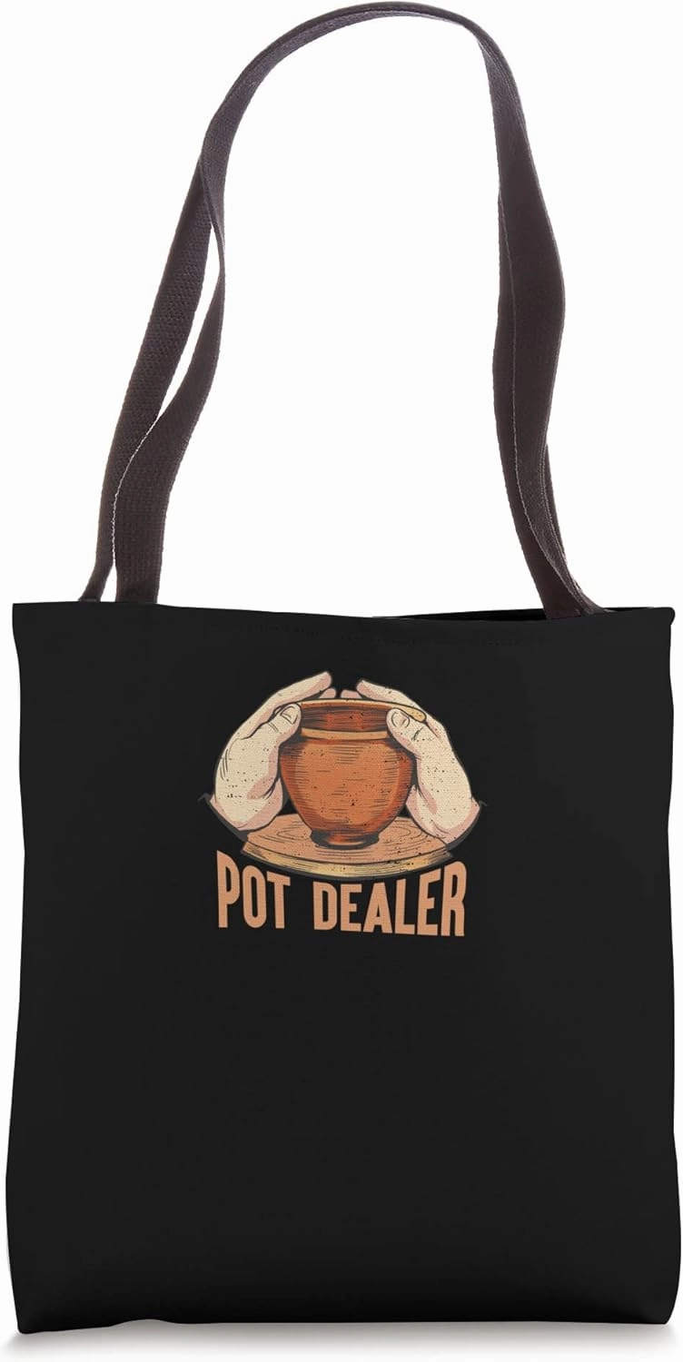 Pot Dealer Ceramic Pottery Earthenware Craft Carvings Tote Bag