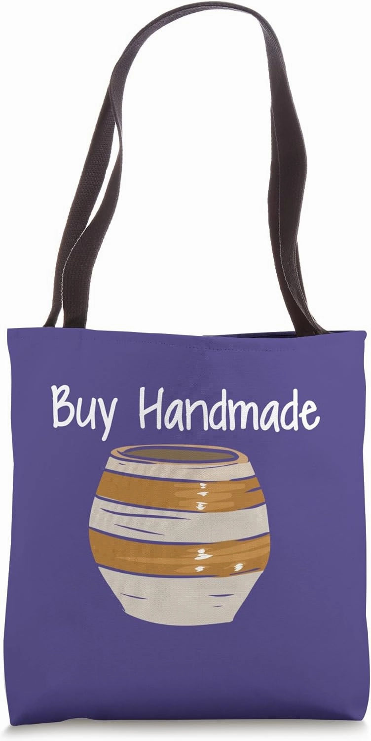 Potter Buy Handmade Quote Earthenware Clay Pot Pottery Tote Bag