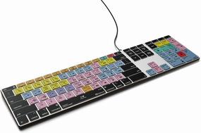 Pro Tools - Backlit Pro Aluminum Keyboard - macOS - US – Avid Pro Tools Shortcut Keyboard with Color-Coded Keys, No Fading, USB Wired, Compatible with Logic Pro & MacBook Pro