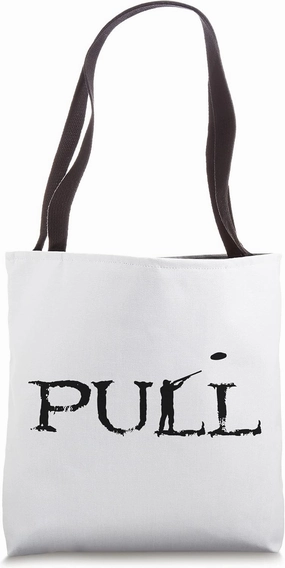 Pull Shotgun Shooter Firing Skeet Trap Shooter Sports Lover Tote Bag