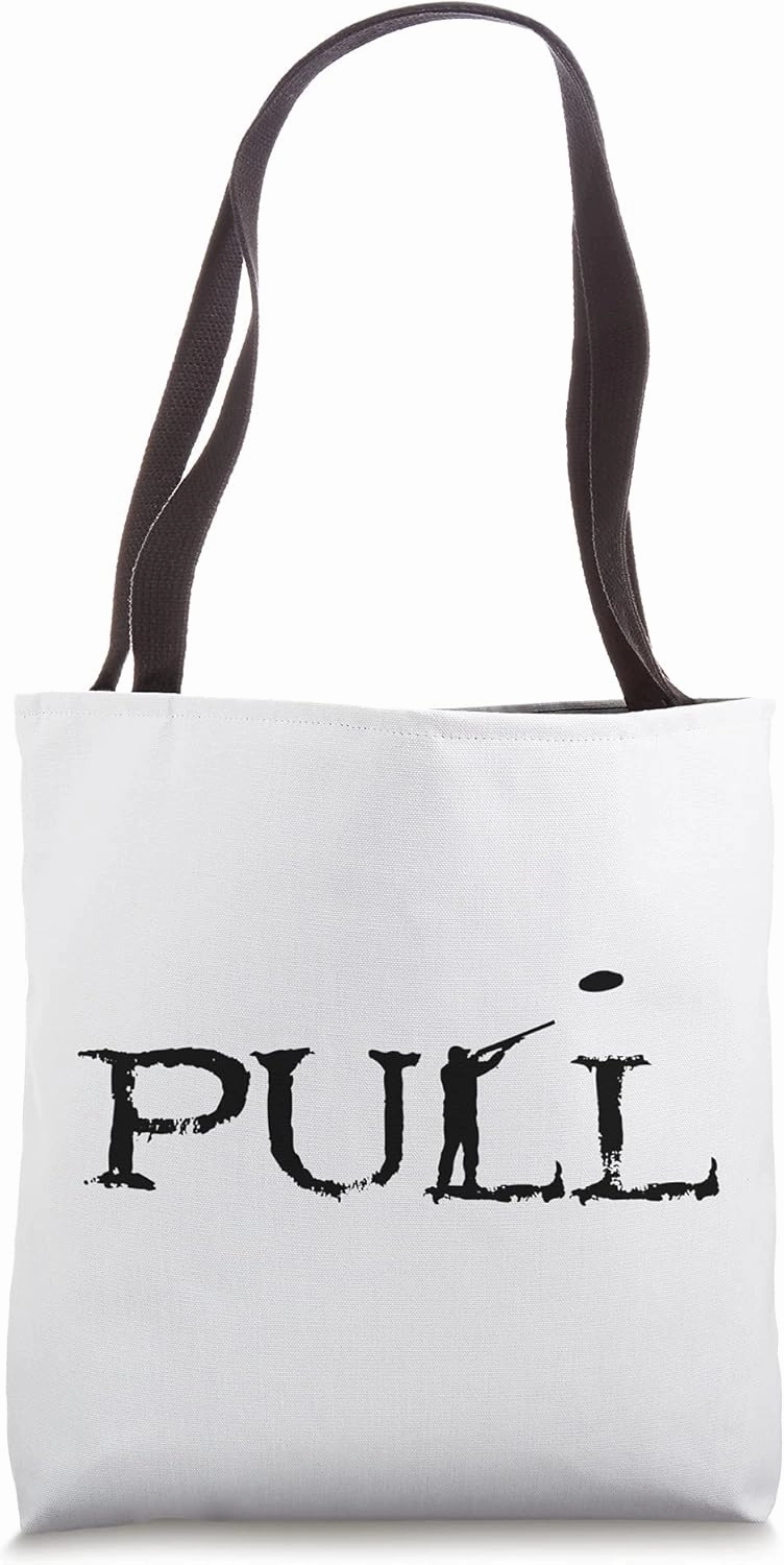 Pull Shotgun Shooter Firing Skeet Trap Shooter Sports Lover Tote Bag