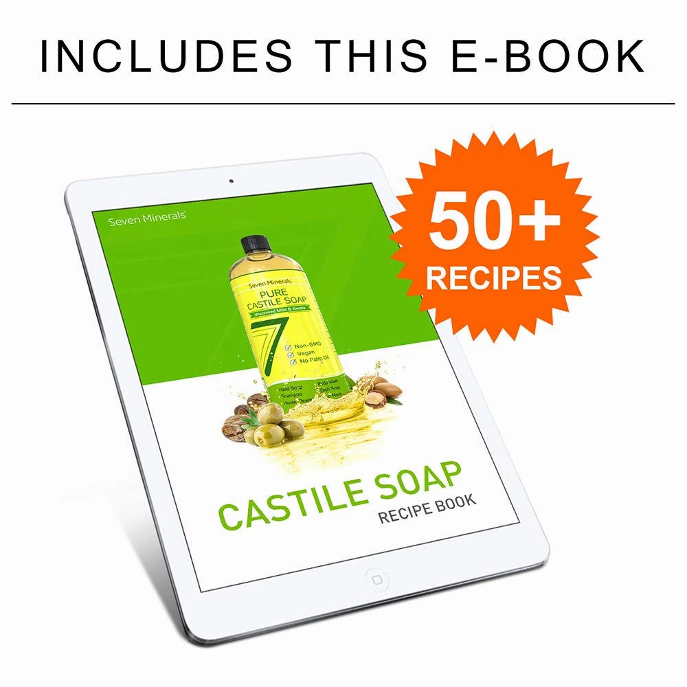 Pure Castile Soap, Sweet Orange - No Palm Oil, GMO-Free - Gentle Liquid Soap For Sensitive Skin & Baby Wash - All Natural Vegan Formula with Organic Carrier Oils (33.8 fl oz)