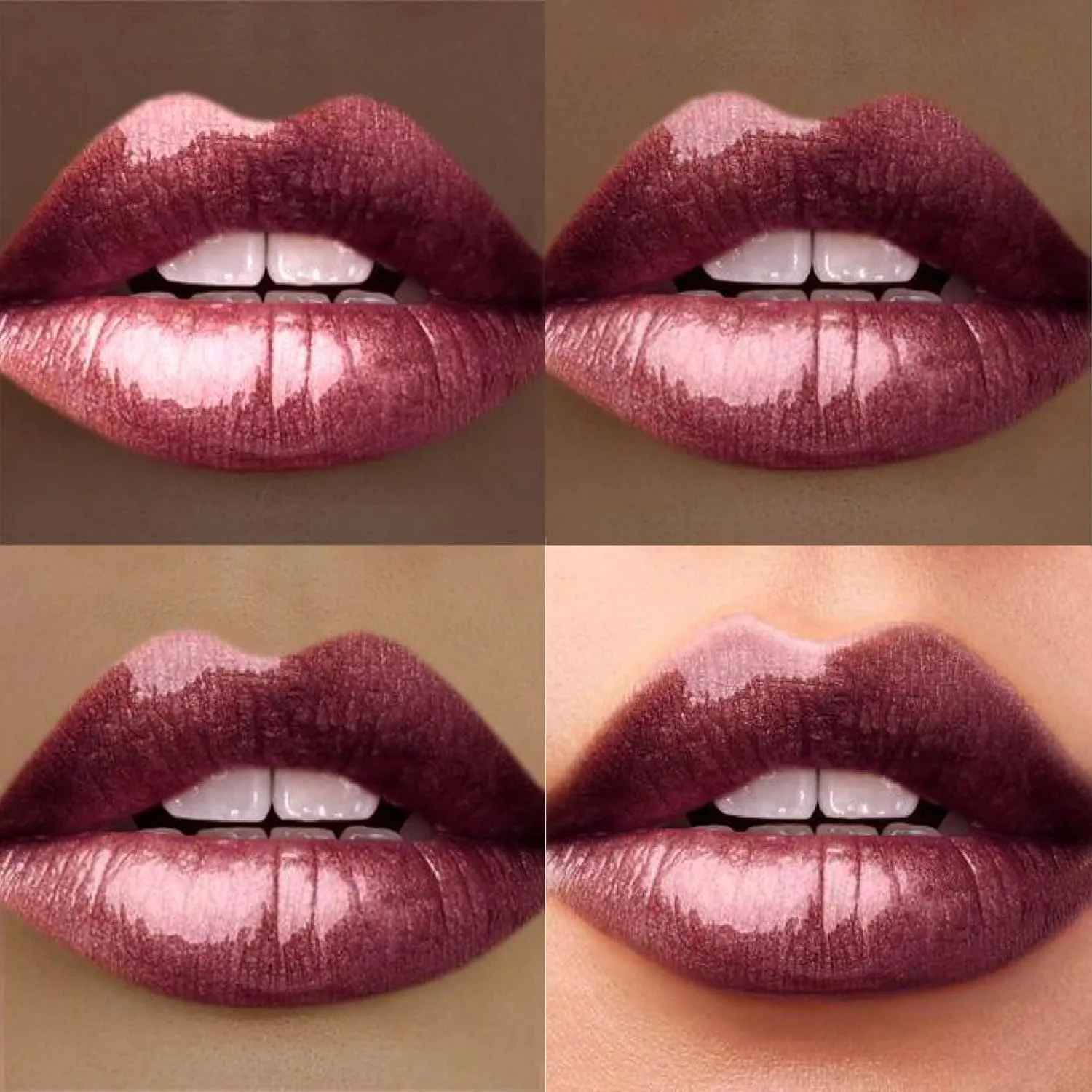 PUZZLE Lip Gloss Wand | Shiny, Shimmery, Non-Sticky, Moisturizing, Long-Lasting, Cruelty-Free, Vegan, Paraben-Free, High Shine Color (Winner | Red Plum)