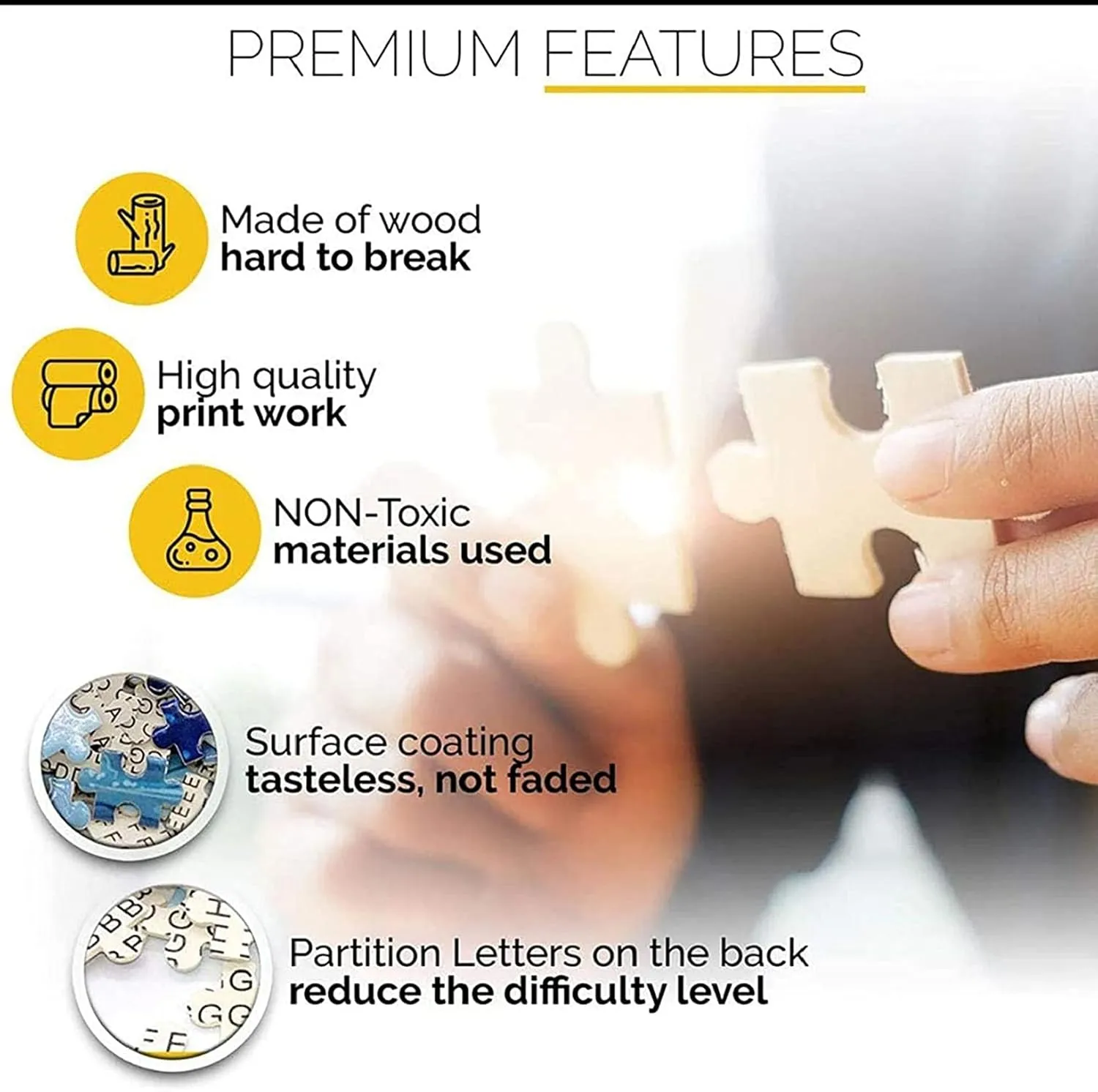 Puzzles for Adults ，Guitar Tree Landscape Wall Decoration，Wooden Puzzle Puzzles (500 Piece, Guitar Tree Landscape Wall Decoration)
