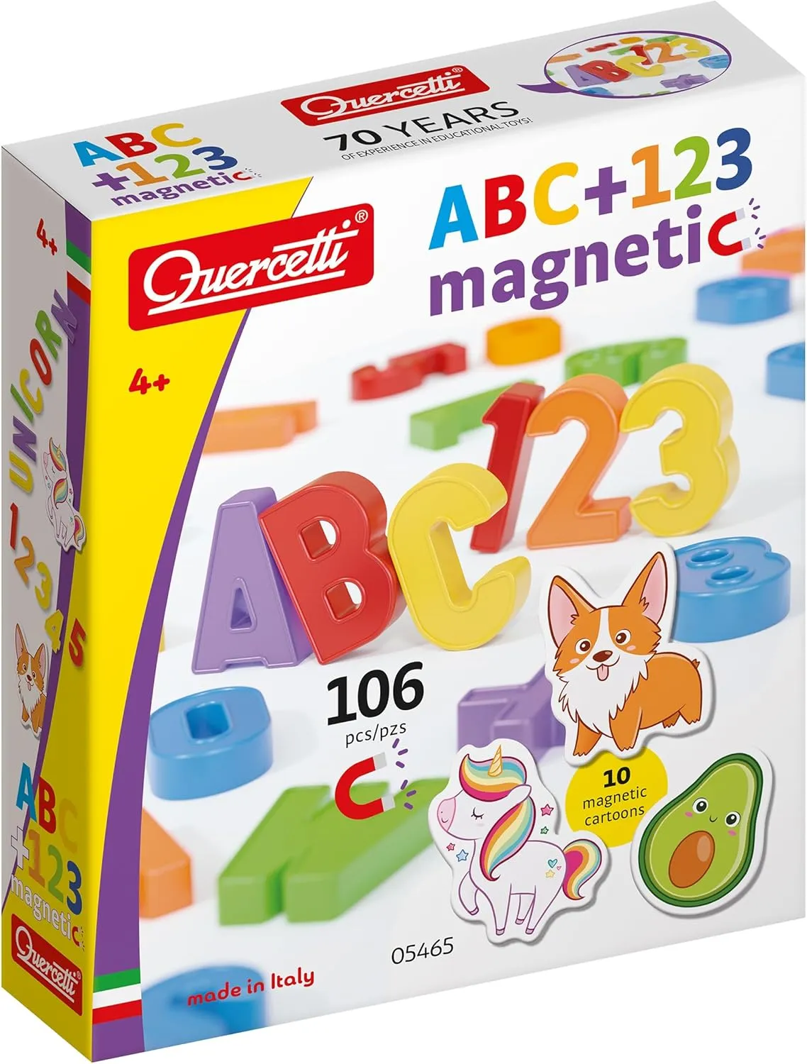 Quercetti ABC 123 Magnetic Multicolour