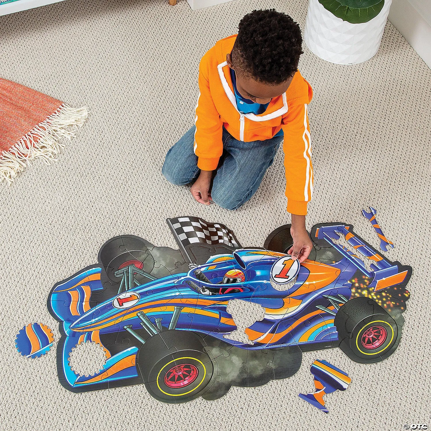 Racecar Floor Puzzle Age 3 