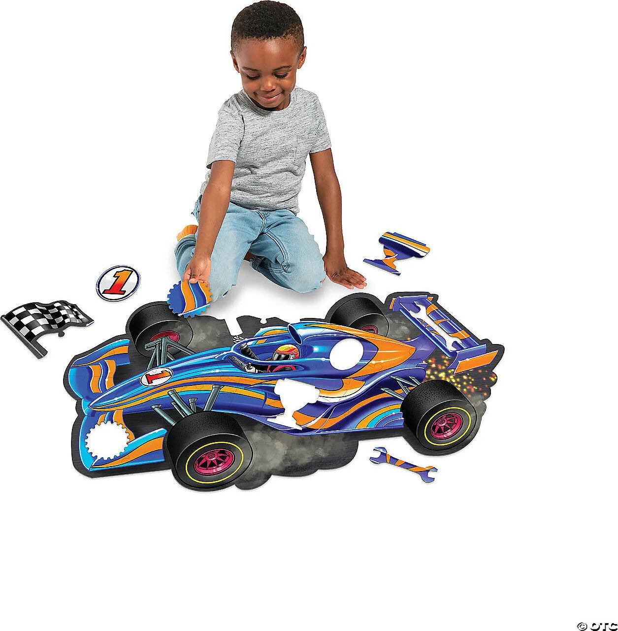 Racecar Floor Puzzle Age 3 