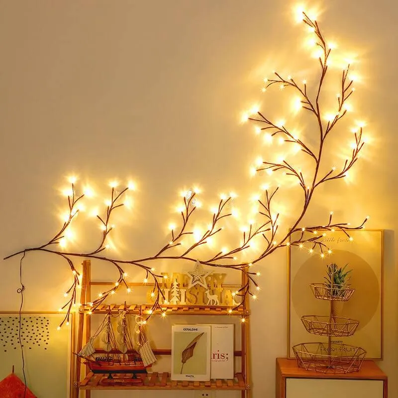 Rattan String Lights - Decorative Branch Fairy Lights