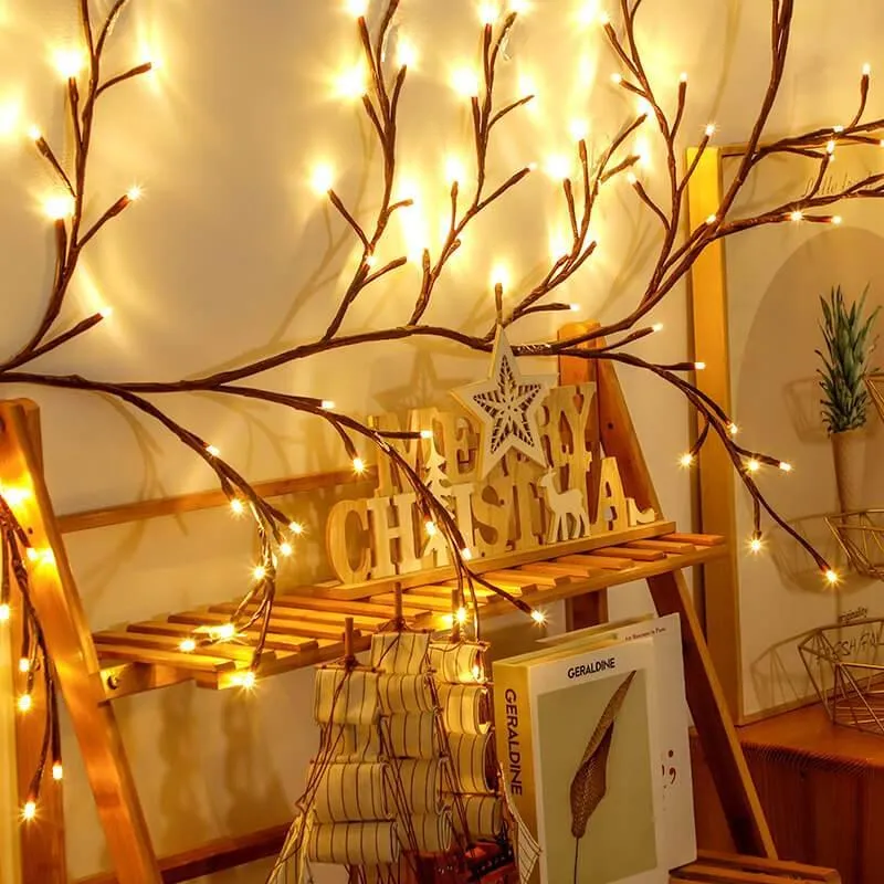 Rattan String Lights - Decorative Branch Fairy Lights