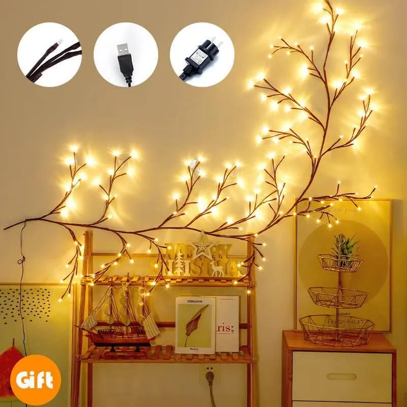 Rattan String Lights - Decorative Branch Fairy Lights
