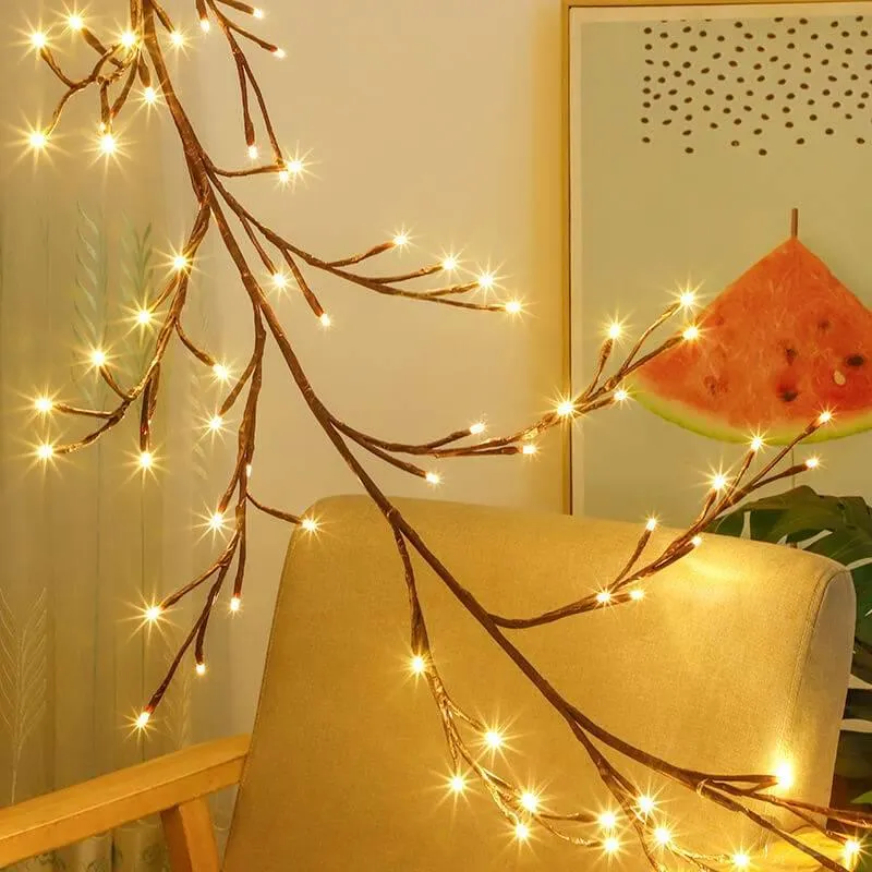 Rattan String Lights - Decorative Branch Fairy Lights