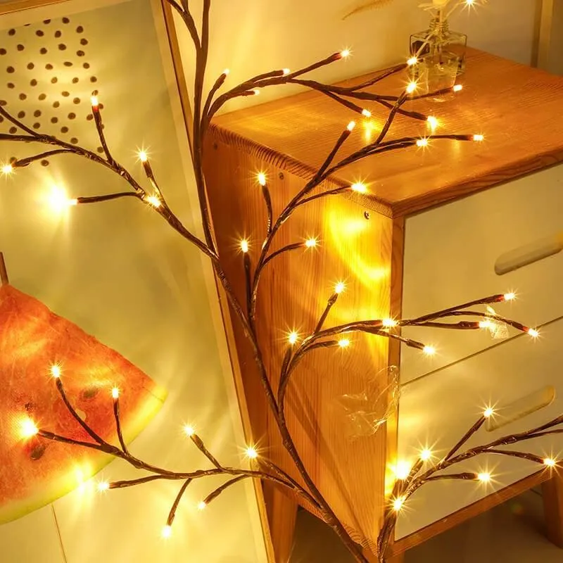 Rattan String Lights - Decorative Branch Fairy Lights