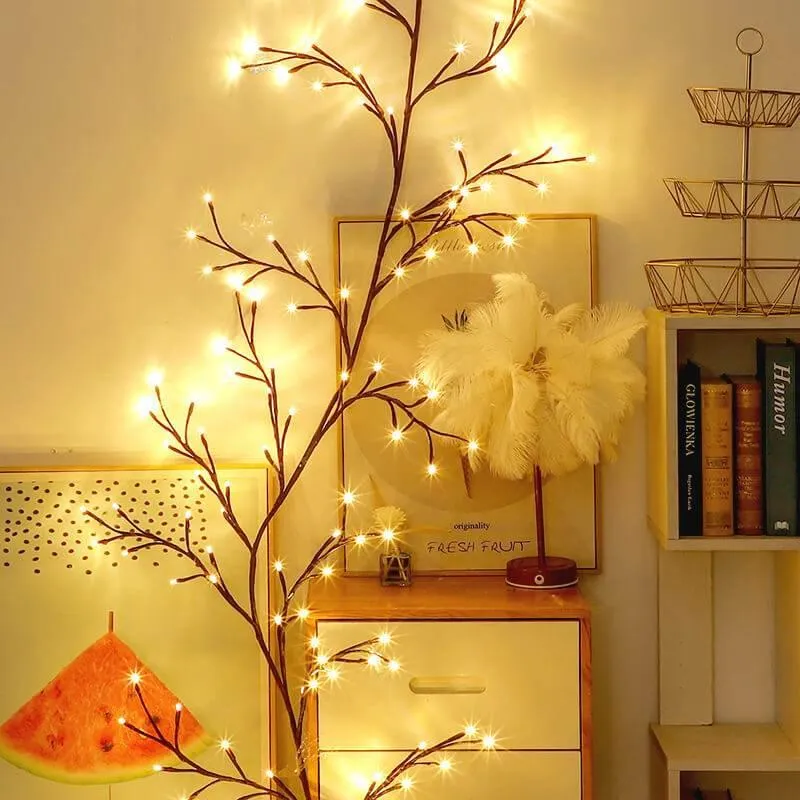 Rattan String Lights - Decorative Branch Fairy Lights