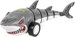 Remote Control Shark Cars Toy,RC Toy Car, RC Monster Truck for Boys 6-12 Year Old,360°Rolling Turns & Slides with Lights Cool Outdoor Toys Birthday Gift for Boy Kids Gifts (Black)