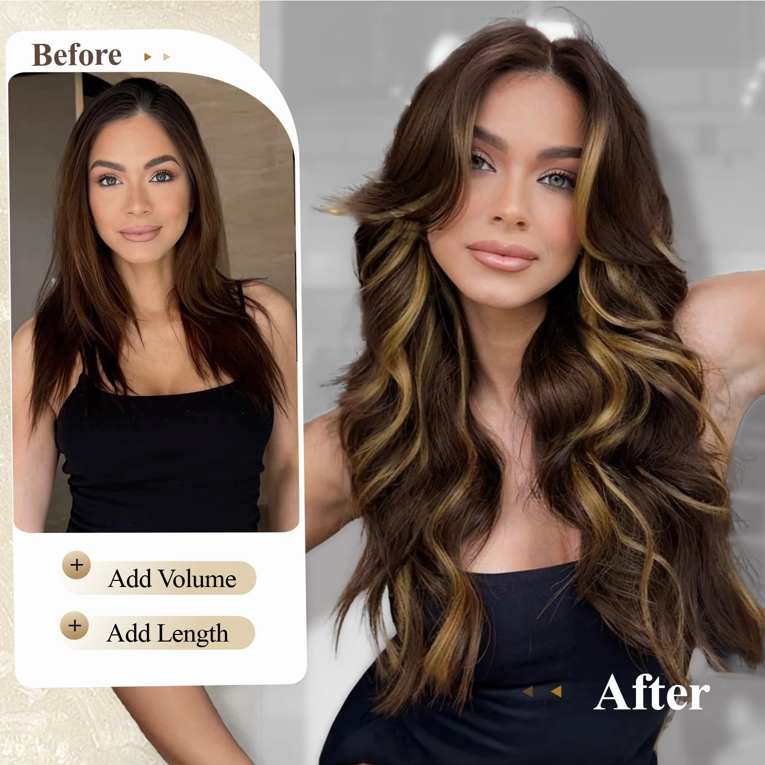 Remy Human Hair Extension Micro Ring PU Hair Extensions T4/27 Highlight PU Invisible Hole Weft Human Hair Extensions Bead Weft Hair Extension Tape in Human Hair for Women (40g 4Pcs,22 Inch)