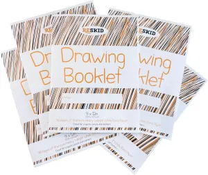 Reskid Drawing Paper Booklet (9 x 12 inches) - 48 Page, 5-Pack - Kids Drawing Paper Booklet, Coloring Art Booklet for Kids, Toddler Sketch Pads for Ages 3 