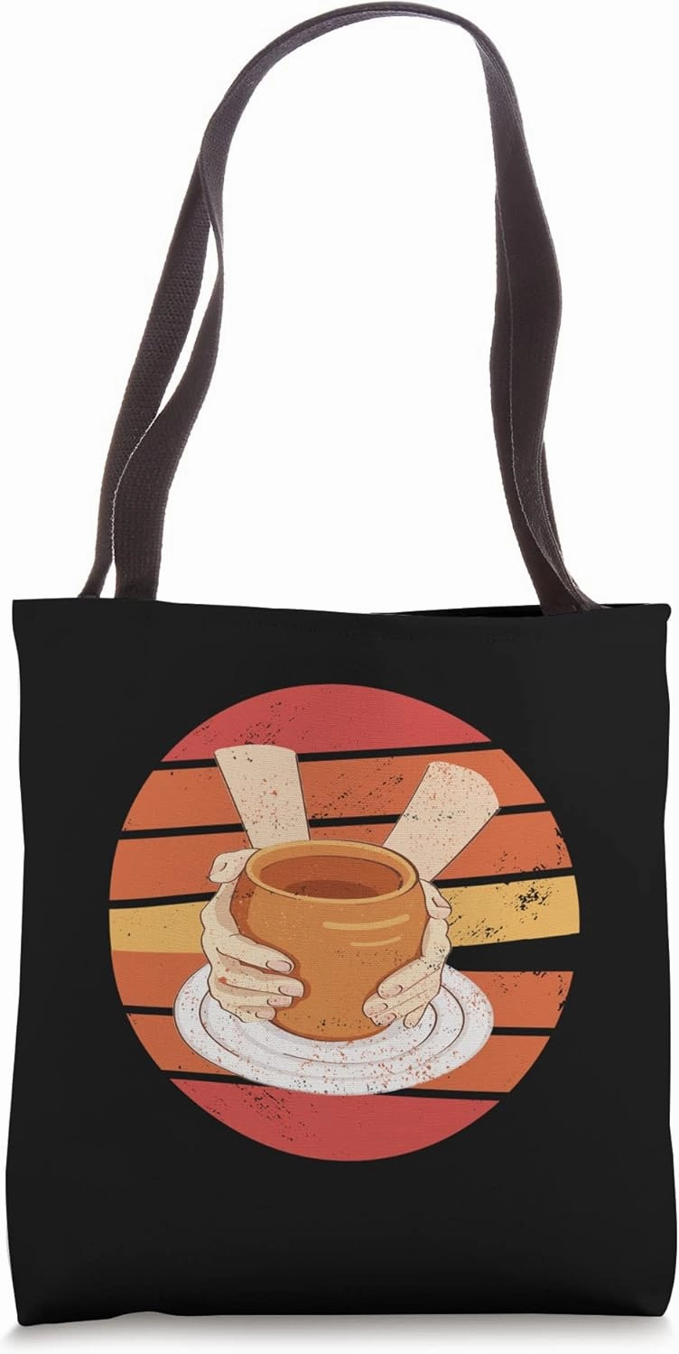 Retro Clay Ceramic Kiln Tote Bag