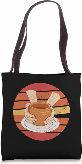 Retro Clay Ceramic Kiln Tote Bag