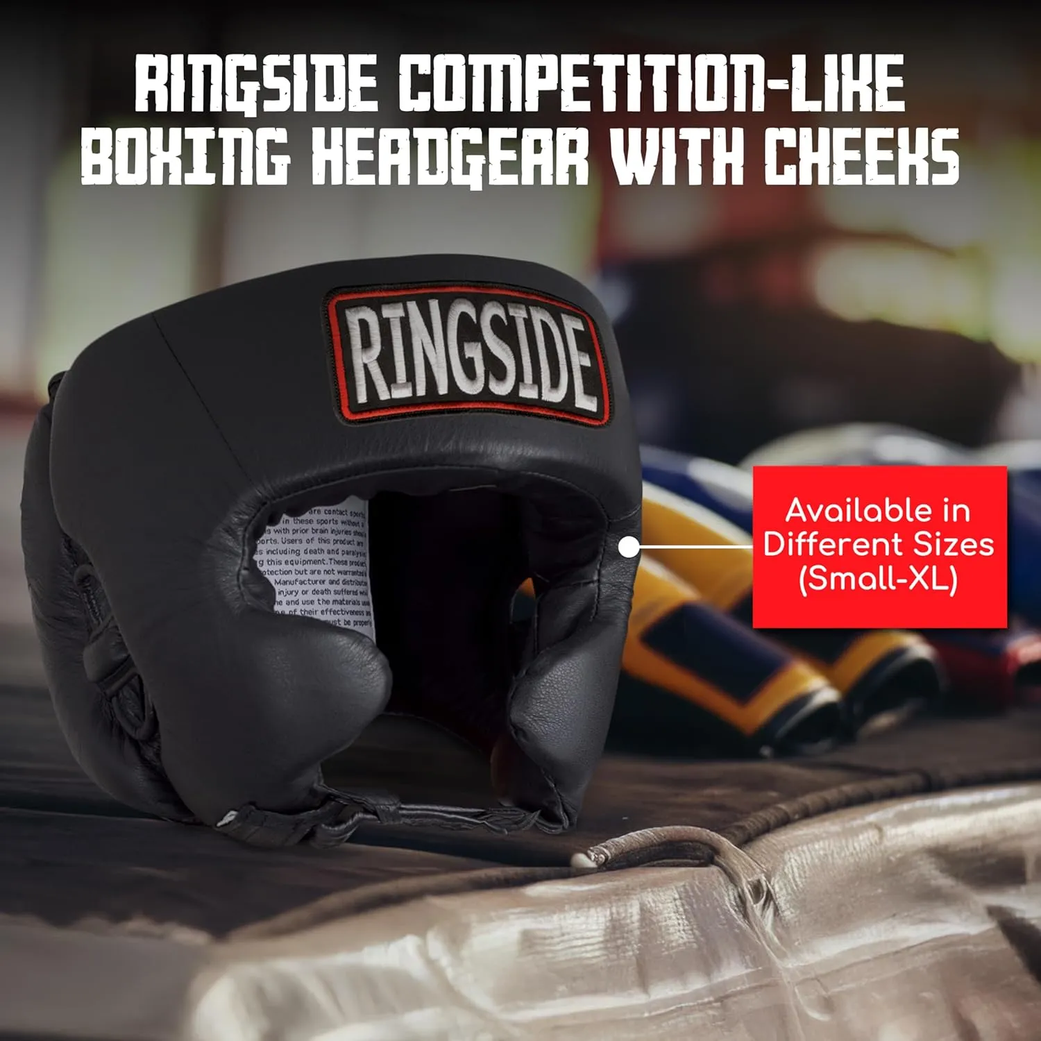 Ringside Competition-Like Boxing Headgear with Cheeks